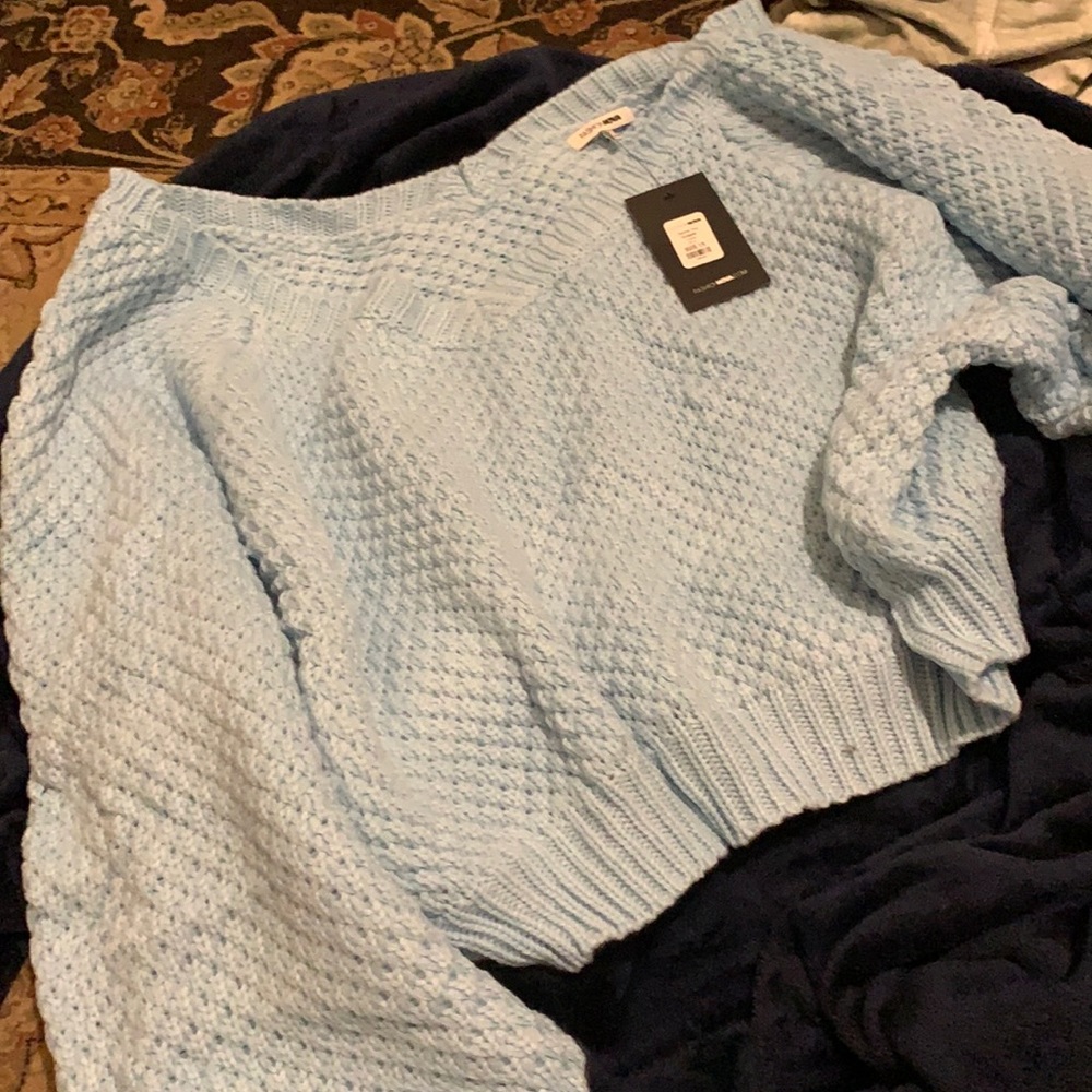 Fashion Nova knit cropped sweater 1XL